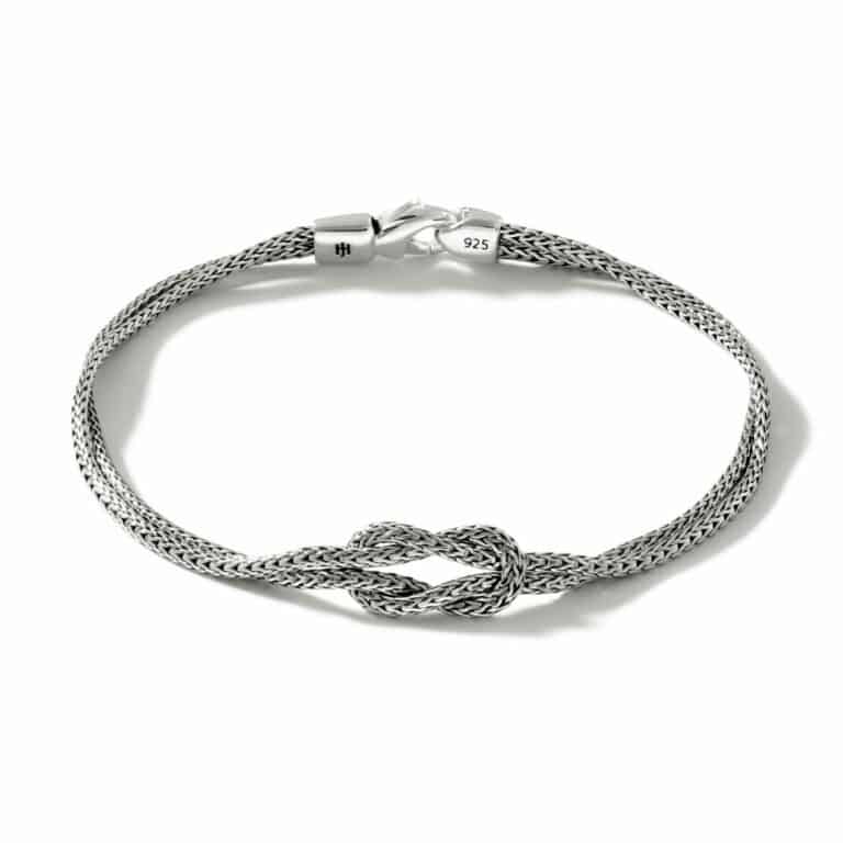 John Hardy Love Knot Bracelet - Silver 3.6MM - Medium 1