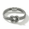 John Hardy Love Knot Bracelet - Silver 5MM - Medium