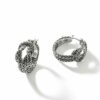 John Hardy Love Knot Earring – Hoop in Silver 17MM - Small