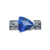 Ring - Trillion 4.08 ctw Tanzanite and 0.3 ctw Diamonds in 14K White Gold