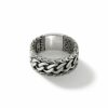 John Hardy Classic Chain Ring – Band in Silver 9MM - Size 10