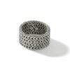 John Hardy Classic Chain Ring –  Band in Silver 12MM Width - Size11