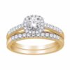 Ring – Bridal Set 1.00 ctw diamonds in 14K Yellow Gold