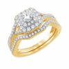 Ring - Bridal Set 0.60 ctw diamonds in 14K Yellow Gold