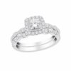 Ring - Bridal Set 1.00 ctw diamonds in 14K White Gold
