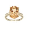 Ring – Oval 2.73 ctw Morganite and 0.32 ctw diamonds in 14K Rose and White Gold