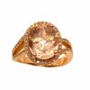 Ring – Oval 4.71 ctw Morganite and 0.32 ctw diamonds in 14K Rose Gold