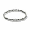 John Hardy Box Chain Bracelet - Silver 4.8MM - Extra Large