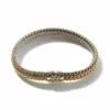 John Hardy Classic Chain Bracelet - Silver and 18K Gold Reversible 6.5MM - Large