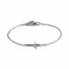 John Hardy Classic Chain Bracelet - Carved Chain Cross in Silver 2MM - Medium