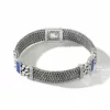 John Hardy Rata Inlay Bracelet - Silver 12MM - Extra Large