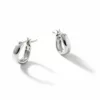 John Hardy Surf Earring - Hoop in Silver 12MM - Extra Small