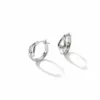 John Hardy Surf Earring - Hoop in Silver 18.5MM X 9MM - Medium