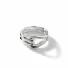 John Hardy Surf Link Ring - Silver - Size 10