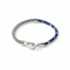 John Hardy Classic Chain Heishi Bracelet – Silver 4.5MM with Lapiz Lazuli – Large