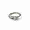 John Hardy Spear Ring - Silver with White Diamonds – Size 7