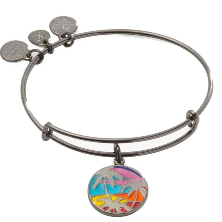Alex and Ani Caribbean Palm Tree Charm Bangle 1