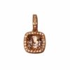 Pendant – Cushion 2.10 ctw Morganite and 0.16 ctw Diamonds in 14K Rose Gold