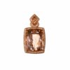 Pendant – Emerald 12.40 ctw Morganite and 0.2 ctw Diamonds in 14K Rose Gold