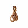 Pendant – Oval 1.25 ctw Morganite and 0.25 ctw Diamonds in 14K Rose Gold