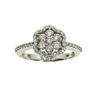 Ring Fancy – Single Halo 0.68 Cwt. diamonds in 14K Gold