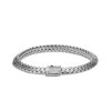 John Hardy Tiga Classic Chain Bracelet - Silver 6.5MM with White Diamonds - Medium