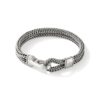 John Hardy Classic Chain Bracelet - Hook Clasp in Silver 9MM - Medium