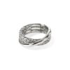 John Hardy Essential Ring - Silver Crossover 7.5MM – Size 7