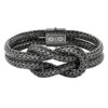 John Hardy Love Knot Bracelet - Dark Silver 13MM - Extra Large