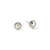 John Hardy Essential Earring – Pavé Stud in 14K Gold & Silver 7MM