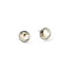 John Hardy Essential Earring – Pavé Stud in 14K Gold & Silver 10MM