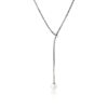 John Hardy Essential Necklace – Silver Lariat 1.8MM with Pearl - 23"