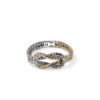 John Hardy Love Knot Ring – 14K Gold & Silver 3.6MM X 8MM - Size 7