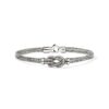 John Hardy Love Knot Bracelet - Chain Double Row in Silver 1.8MM with Diamonds - Medium