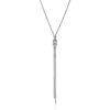 John Hardy Love Knot Y Necklace – Silver 1.8MM with Diamonds - 18" to 20"