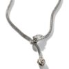 John Hardy Naga Necklace - Lariat in Silver and 18K Gold 5MM