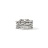 John Hardy Love Knot Ring - Silver with Diamonds - Size 7