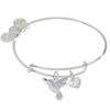 Alex and Ani 'Joy' Hummingbird Duo Charm Bangle