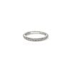 John Hardy Essential Ring –  Band in Silver 2MM with White Diamonds Pavé - Size 7