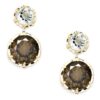 Earrings - Tacori Prasiolite and Smokey Quartz Drop