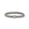 John Hardy Icon 2 Bracelet - Silver 7.5MM with White Diamonds - Large