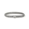 John Hardy Icon 2 Bracelet - Silver 6.5MM with White Diamonds - Medium