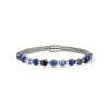 John Hardy Icon Beaded Bracelet - Silver 6MM with Kyanite, Lapis Lazuli, Black Onyx, Blue Tiger Eye and Sodalite - Large