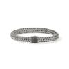 John Hardy Icon 2 Bracelet - Silver 7.5MM with Black Sapphire - Large