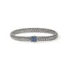 John Hardy Icon 2 Bracelet - Silver 6.5MM with Blue Sapphire - Medium