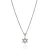 John Hardy Essential Necklace - Star of David in Silver 1.5MM with White Diamonds - 16" to 18"