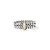 John Hardy Icon Link Ring - Silver and 14K Yellow Gold 6MM - Size 7