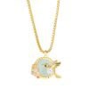 Alex and Ani Hummingbird Gemstone Pendant Necklace - 26" to 28"