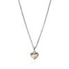 John Hardy Essential Pendant Necklace - Heart in Silver and 14K Yellow Gold 1.5MM
