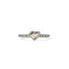 John Hardy Essential Ring - Heart in Silver and 14K Yellow Gold - Size 7